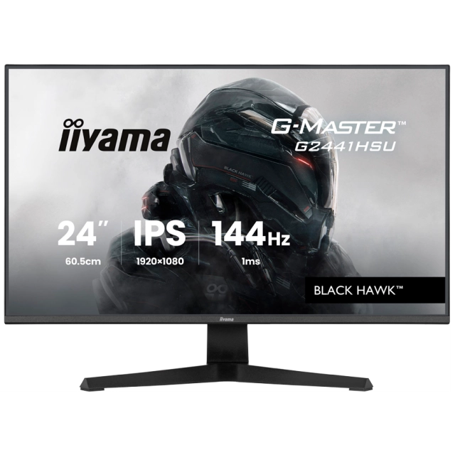 iiyama 24 inch IPS Gaming G-Master Black Hawk FreeSync 1920x1080 144Hz 300cd/m2 HDMI DisplayPort 1ms MPRT Adaptive Sync Speakers USB 2x 2.0 Black Tuner