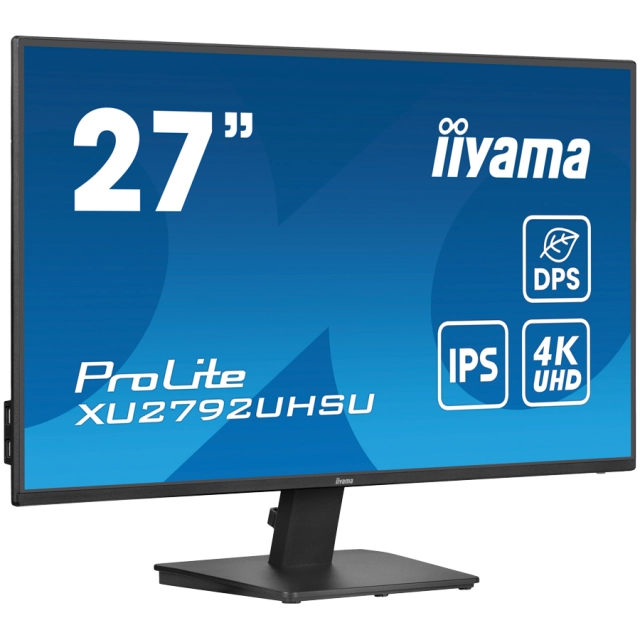 27" IPS-panel, 3840x2160 UHD, 4ms, 300cd/m², DVI, HDMI, DisplayPort, Speakers,  USB 2x3.2