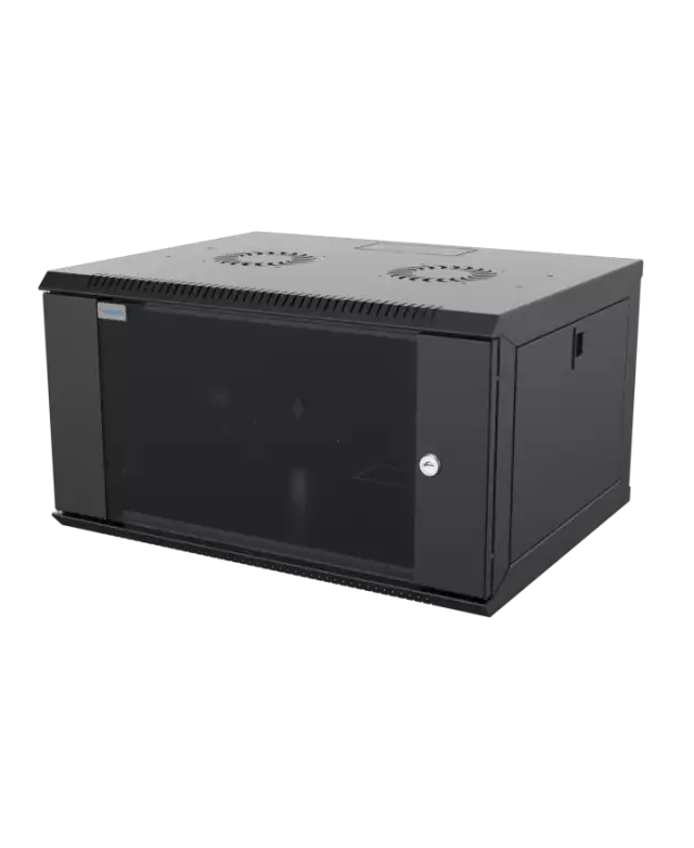 6U/19 rek orman nazidni Mirsan WTC06U45MN 565mmx450mmx310mm Crni