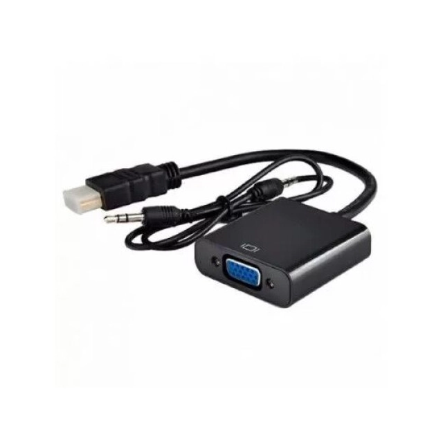 Adapter HDMI M - VGA F + 3.5mm M/F Linkom
