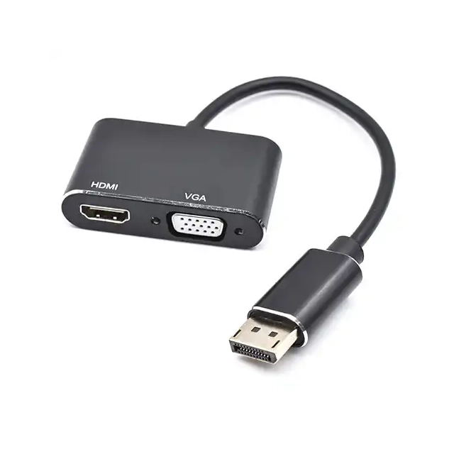 Adapter konverter Displayport - HDMI/VGA 1080p Kettz DP2HV-K12