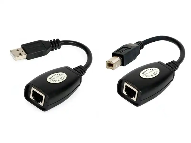Adapter konverter USB extender UEX-050 do 50m + printer port