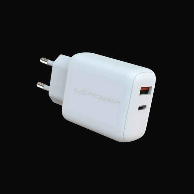 Adapter LC Power LC-GAN-45  USB GaN Technology charger 1xUSB-C, 1xUSB-A 