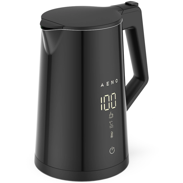 AENO Electric Kettle EK7S Smart: 1850-2200W, 1.7L, Strix, Double-walls, Temperature Control, Keep warm Function, Control via Wi-Fi, LED-display, Non-heating body, Auto Power Off, Dry tank Protection