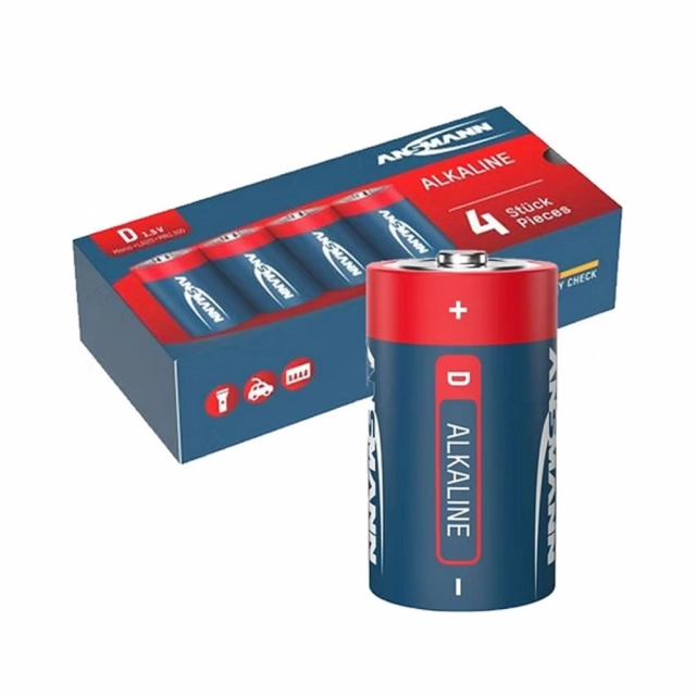 ANSMANN Alkalna baterija 1.5V LR20 D box 4kom