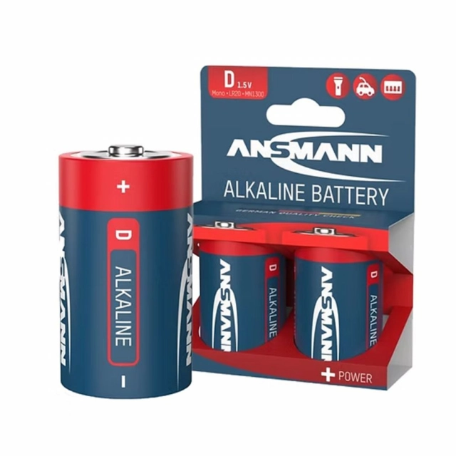 ANSMANN Alkalna baterija D LR20 1,5V blister 2kom