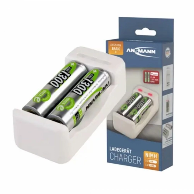 ANSMANN Punjac baterija BASIC II + 2xAA 1300mAh 1001-0119-01