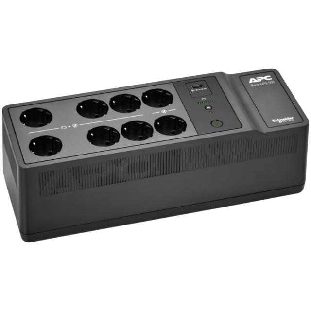 APC Back-UPS 500VA 8 schuko outlets