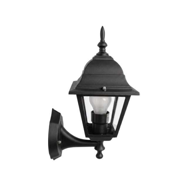 ARTE ILLUMINA kvadratna zidna baštenska svetiljka E27, IP44, crna 154-55101