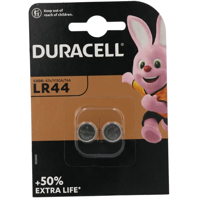 Baterija Duracell Alkalna LR44 2/1