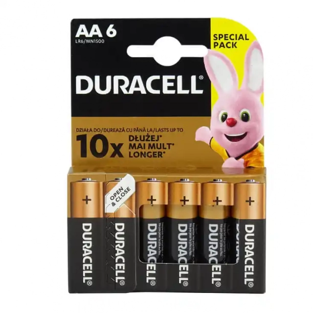Baterija Duracell Basic AA 1/6 pakovanje