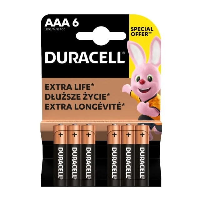 Baterija Duracell Basic AAA 1/6 pakovanje