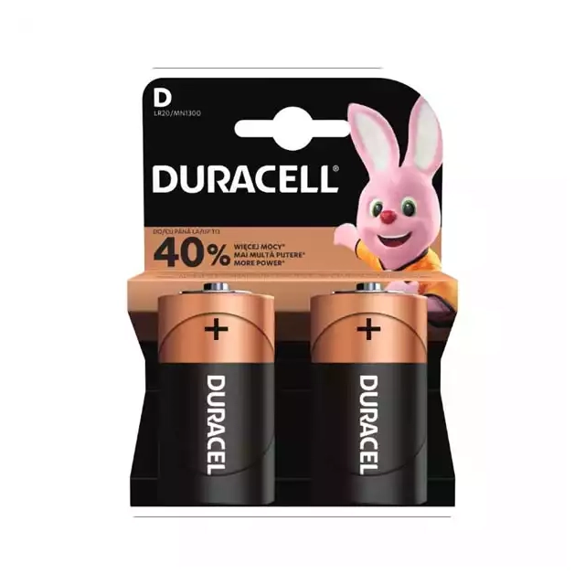 Baterija Duracell Basic LR20 D (pak 2 kom), nepunjiva