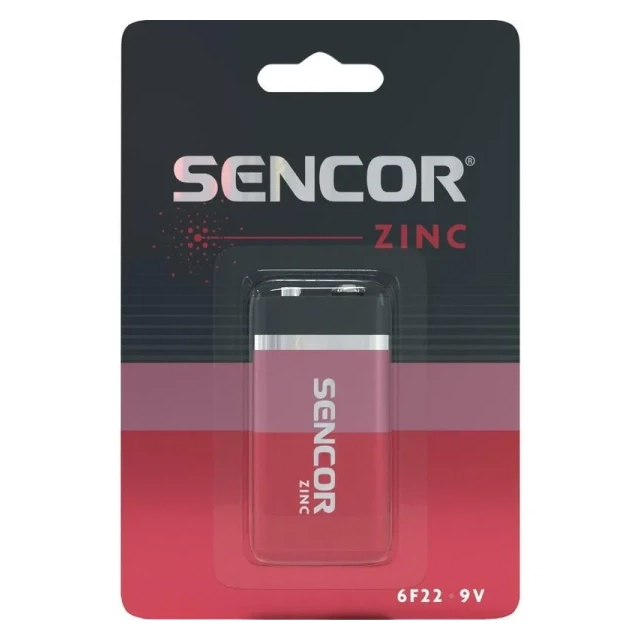 Baterija Sencor 6F22 9V Cink Karbon
