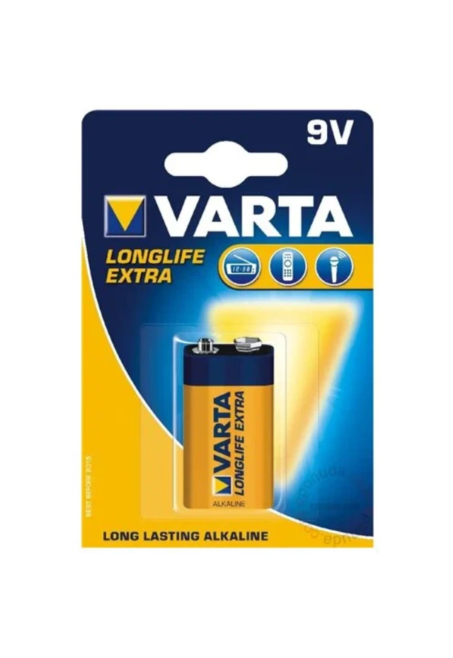 Baterija Varta 9V,  6LR61-VA-IND