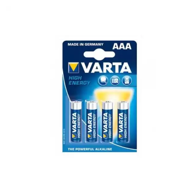Baterija Varta LR3 High Energy AAA, nepunjiva 1/4