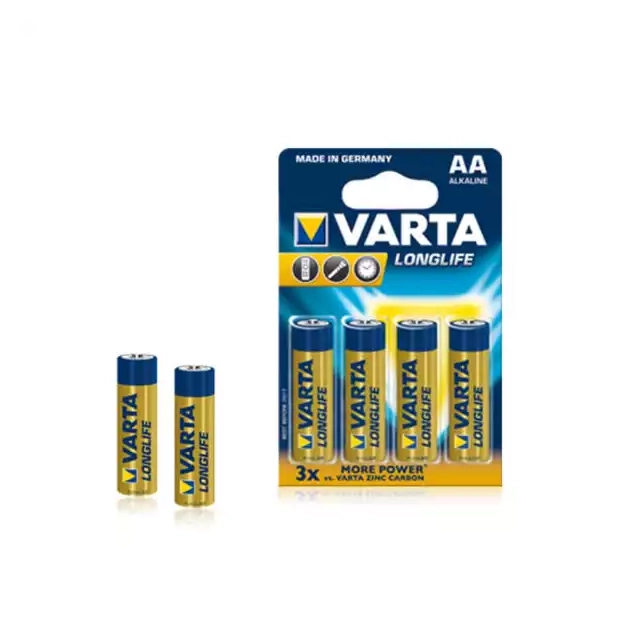 Baterija Varta LR6 Longlife AA, nepunjiva 1/4