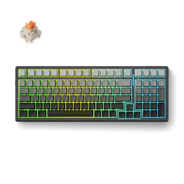 Bežična gaming tastatura MCHOSE G98 Pro Mehanička black purple