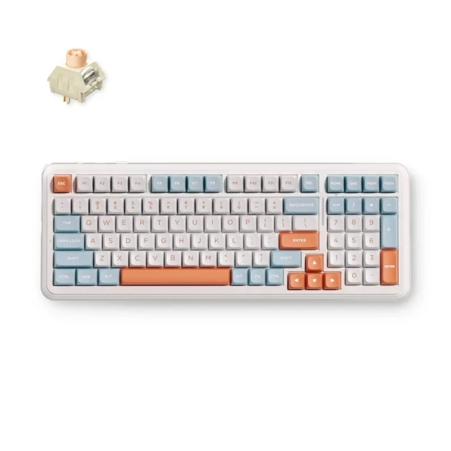 Bežična gaming tastatura MCHOSE K99 V3 Mehanička/Horizont orange/Icy Creamsicle Switch