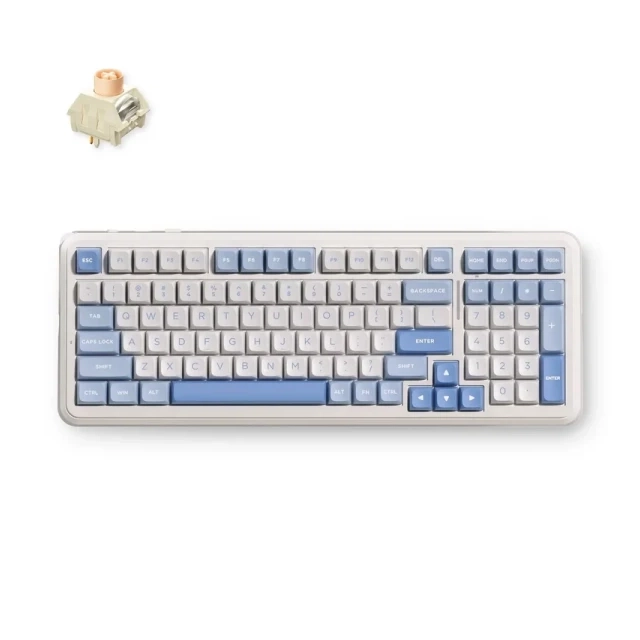 Bežična gaming tastatura MCHOSE K99 V3 Mehanička/Sky Blue/Icy Creamsicle Switch