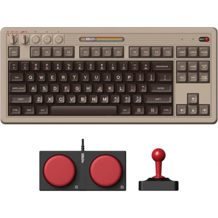 Bežična tastatura 8BitDo Retro 87/mehanička/ Commodore 64 Edition + Dual Super Buttons + Super Stick
