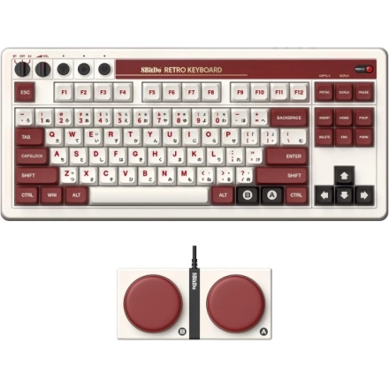 Bežična tastatura 8BitDo Retro 87/mehanička/Fami Edition + Dual Super Buttons