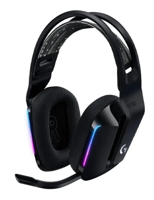 Bežične slušalice sa mikrofonom Logitech G733 crne