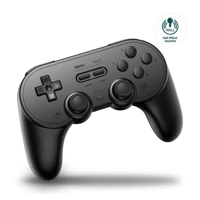 Bežični gamepad 8BitDo Pro 2 BT/2.4Ghz/Multi platform/Vibracija/Hall Effect/TMR/Black