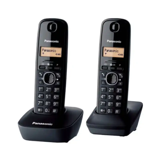 Bežični telefon Panasonic KX-TG 1612 FXH Crni - duo