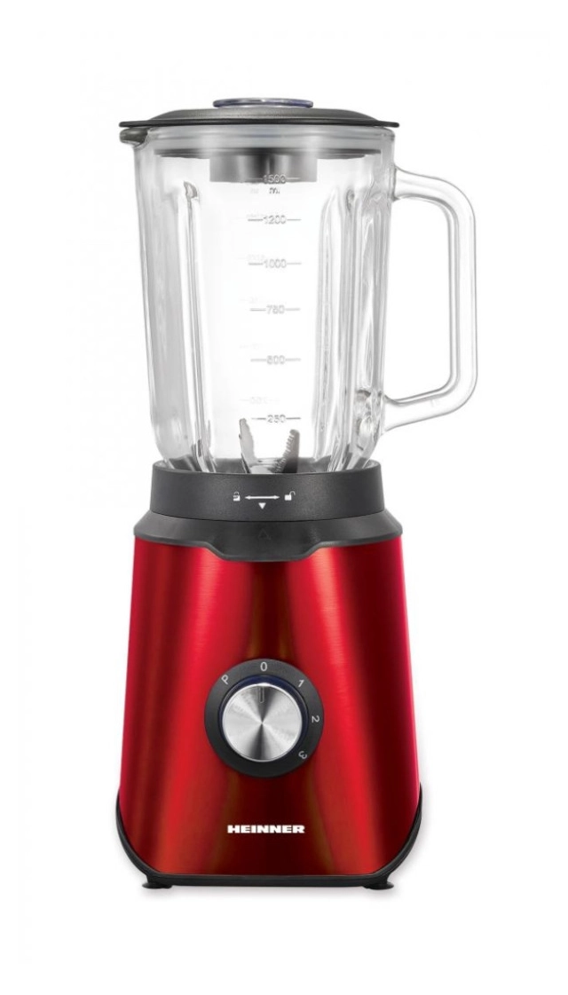 Blender HEINNER HBL-1000RED 1,5l/1000W/slaklena čaša/crveni