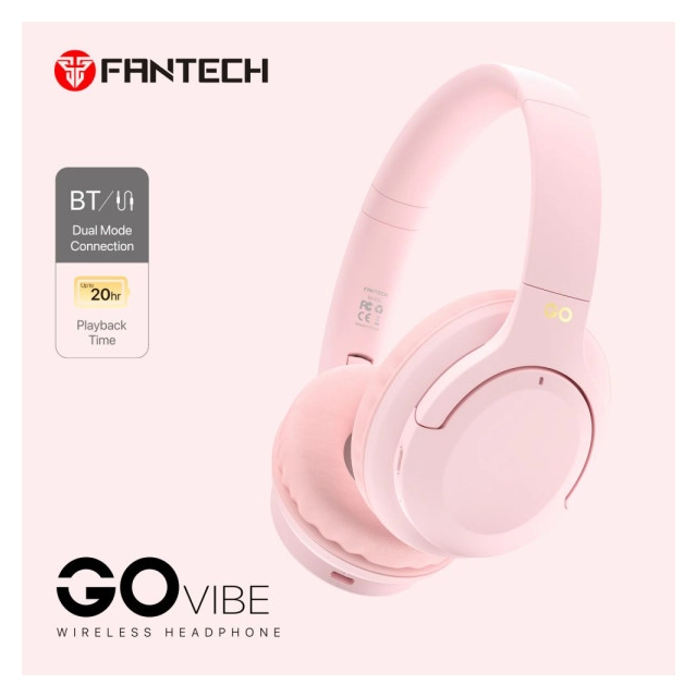Bluetooth slušalice Fantech GO Vibe WH05 pink