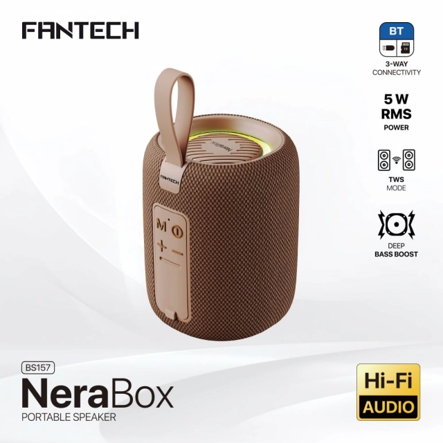 Bluetooth zvucnik Fantech BS157 NeraBox braon