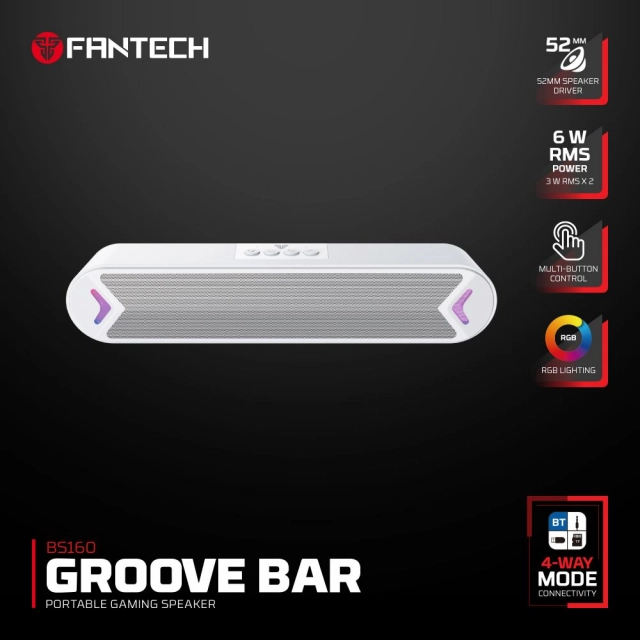 Bluetooth zvucnik Fantech BS160 GROOVE BAR beli