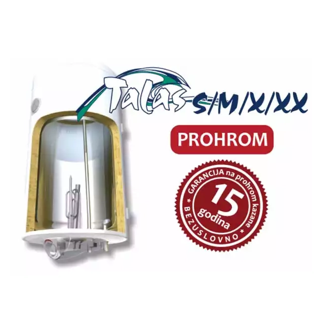Bojler Elit Inox Talas X80V Prohromski kazan/zapremina 80l