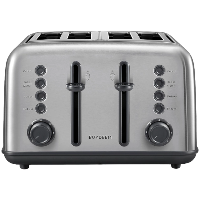 BUYDEEM 4 Slice Toaster, model DT640E, color Stainless Stell, EU