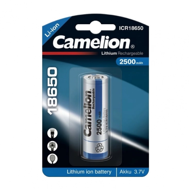 Camelion litijum jonska baterija 18650 2.5A 3,7V CAM-ICR18650-2.5/BP1