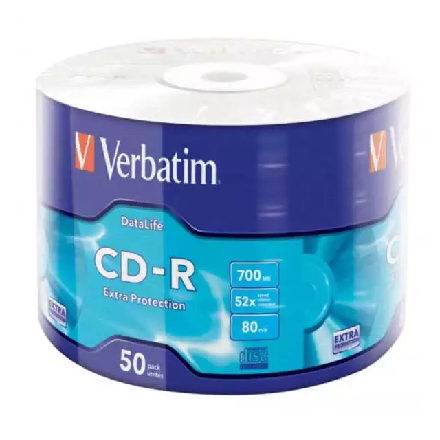 CD-R Verbatim Data Life-1/50 celofan