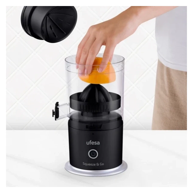 Cediljka za citruse Ufesa Squeeze&Go/punjivi/snaga 45W/crni