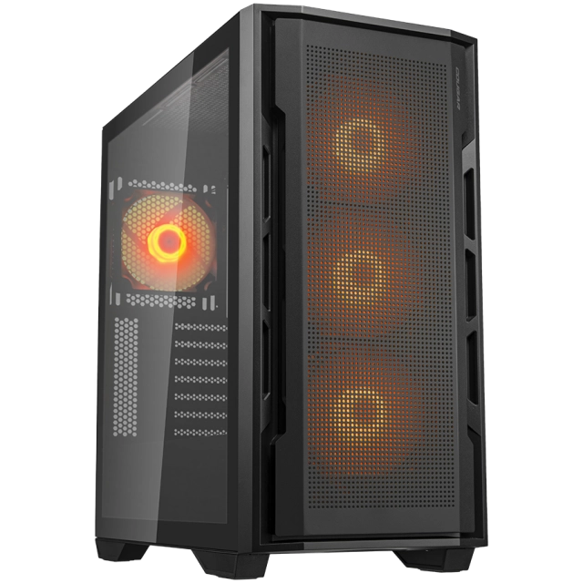 COUGAR UNIFACE RGB PC Case, Mid Tower, Black