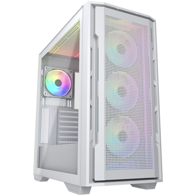 COUGAR UNIFACE RGB PC Case, Mid Tower, White
