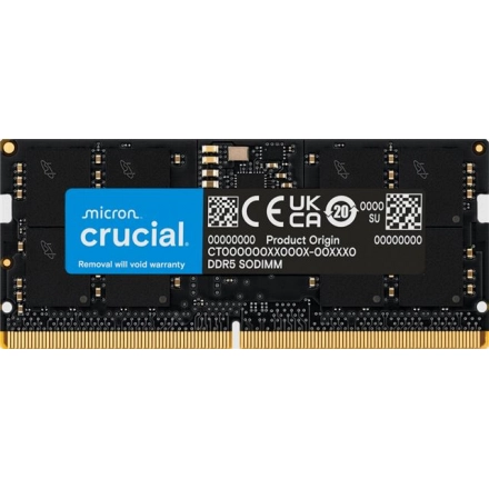 Crucial 8GB DDR5-5600 SODIMM CL46 (16Gbit)