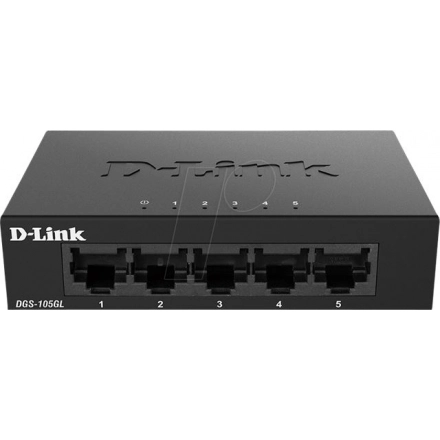 D-Link 5-port Gigabit neupravljiv metal switch DGS-105GL/E