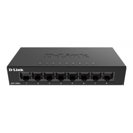 D-Link 8-port Gigabit neupravljiv metal switch DGS-108GL/E