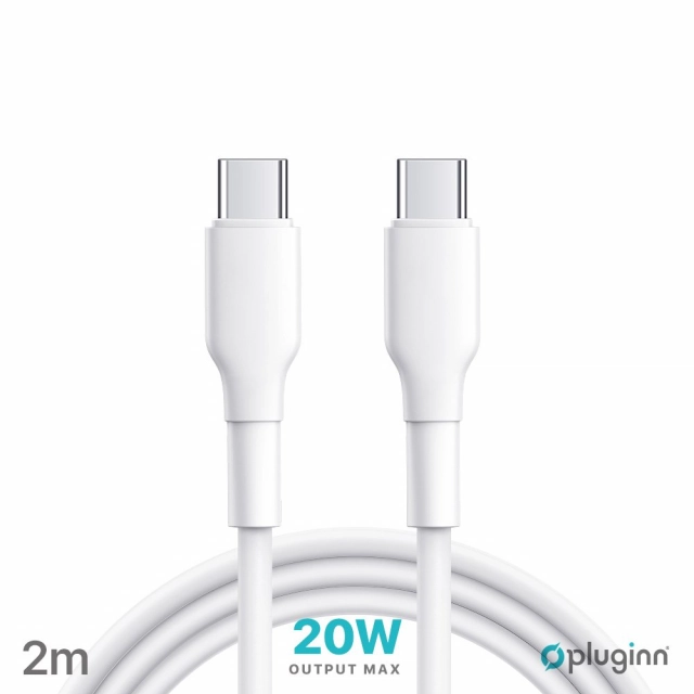 Data Kabl Pluginn PI-PD 20W Type C na Type C beli 2m