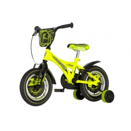 Dečija bicikla Visitor player12/v-brake/pomoćni točkići/neon žuta