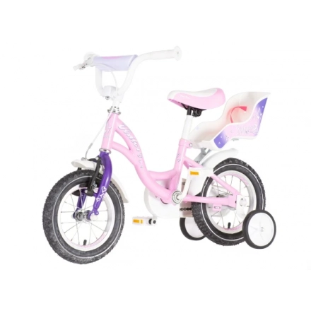 Dečija bicikla Visitor princess 12/v-brake/pomoćni točkići/belo-roza