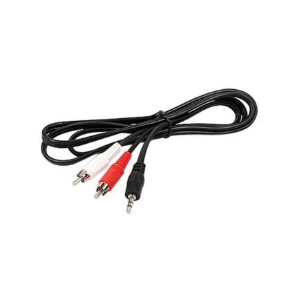 E-GREEN Kabl audio 3.5mm - 2xRCA 5m crni 