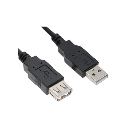 E-GREEN Kabl USB A - USB A M/F (produžni) 5m crni 