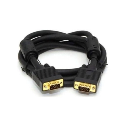 E-GREEN Kabl VGA D-sub M/M 1.8m HQ feritno jezgro crni 