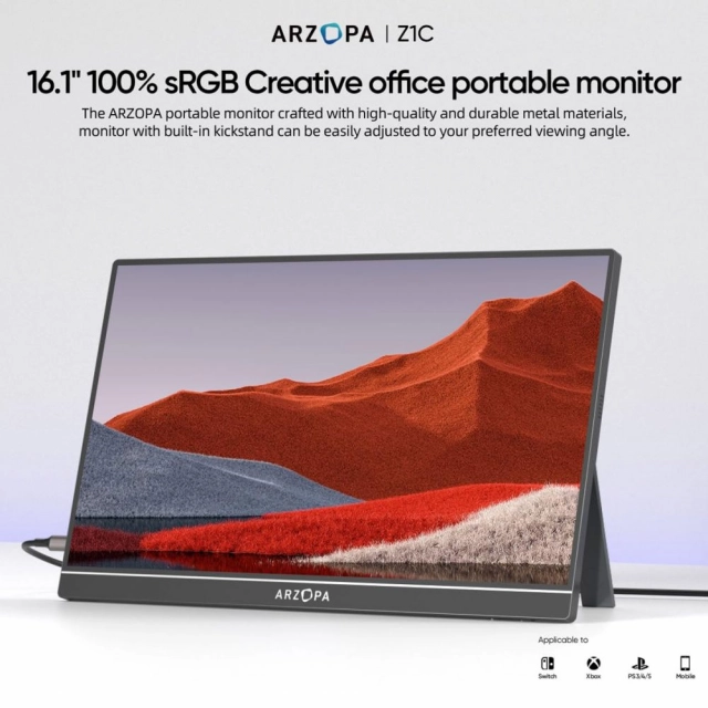 Eksterni prenosni monitor Arzopa Z1C 16,1 inch FHD sRGB100